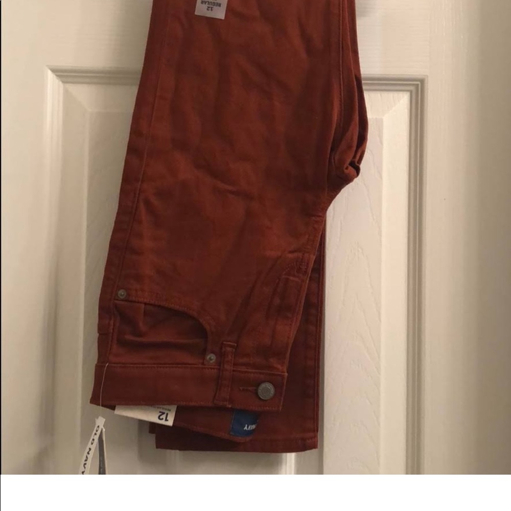 Old Navy Karate Flex Max Color Slim Jeans Rust 16